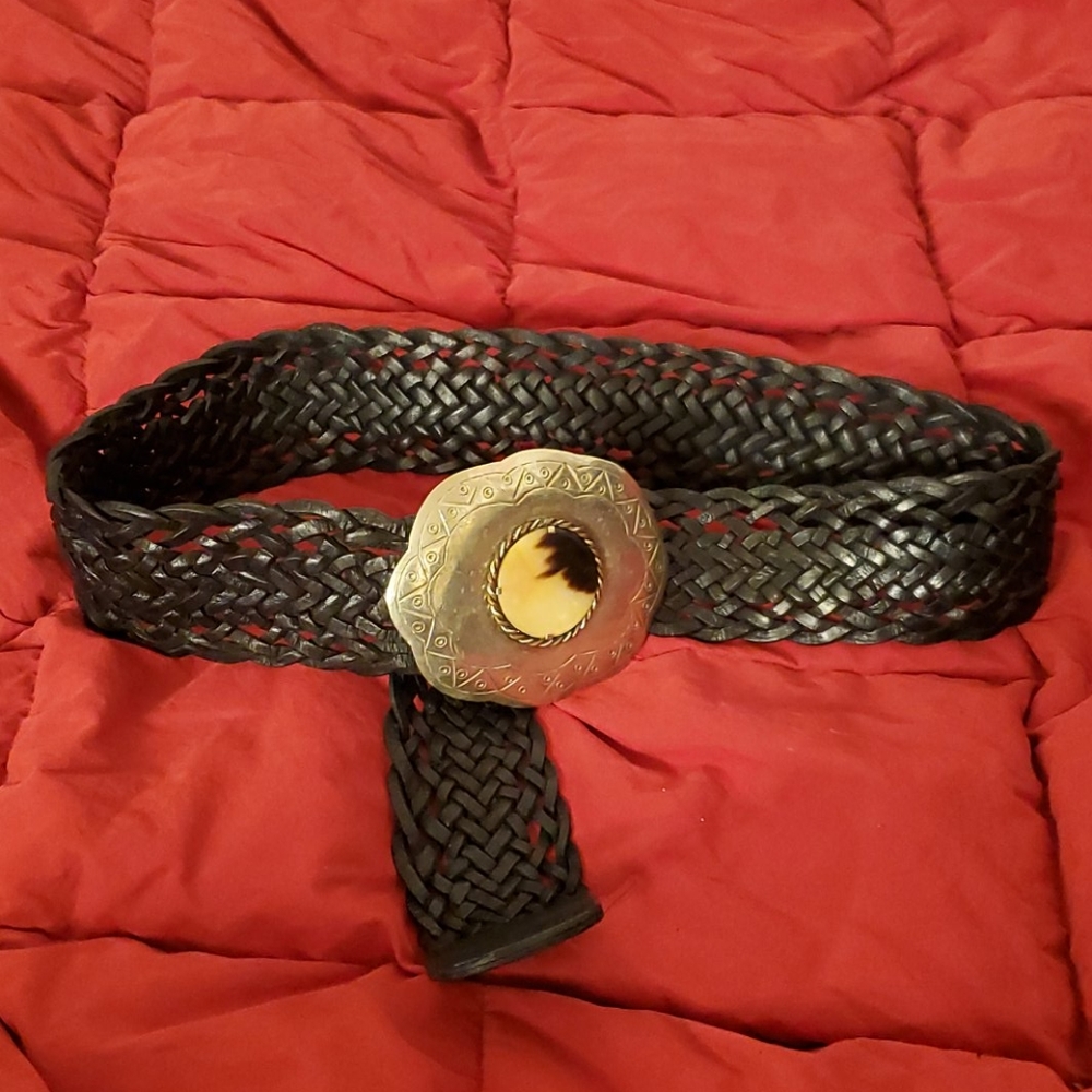 Funky Moroccan leather statement belt